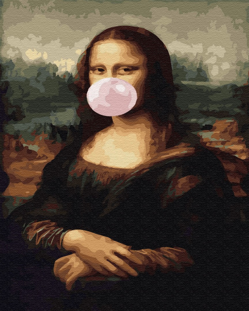 

Картина по номерам - Мона Лиза с жвачкой BrushMe PREMIUM 40*50см. (PGX34821)