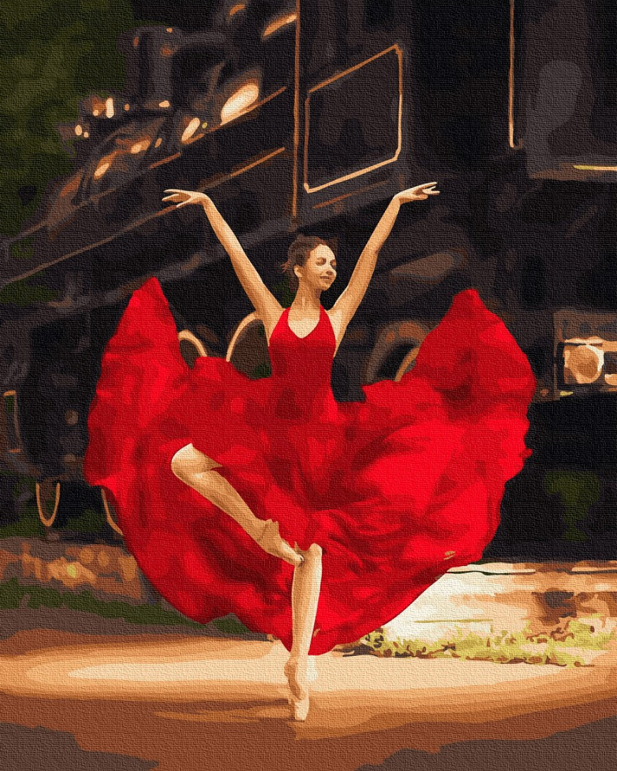 

Картина по номерам - Страстная балерина BrushMe 40*50см. (GX33808)