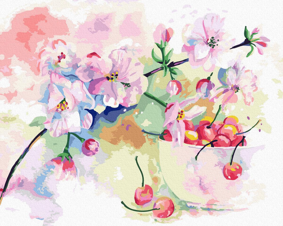

Картина по номерам - Весенняя черешня акварелью BrushMe 40*50см. (GX32700)
