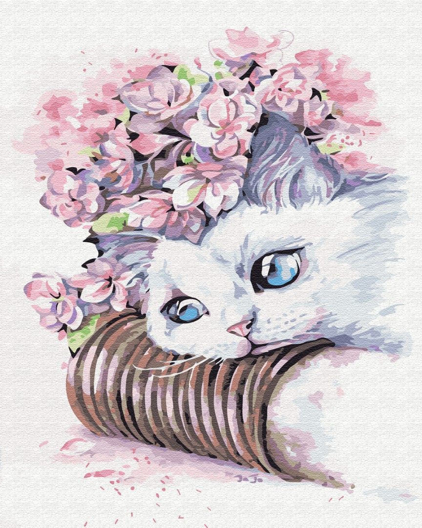 

Картина по номерам - Нежный котик BrushMe 40*50см. (G481)