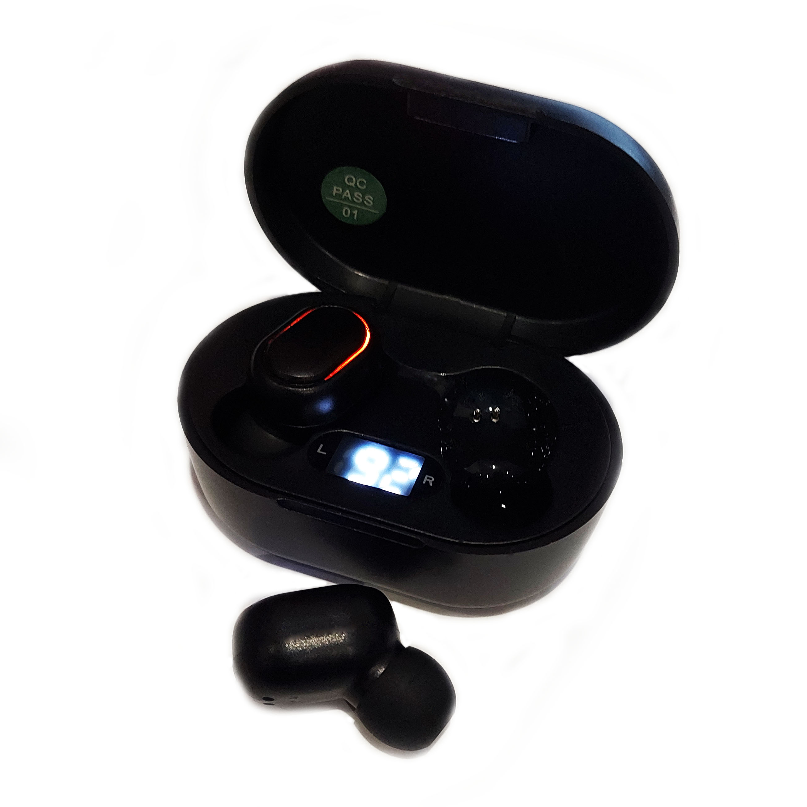 

Bluetooth стерео наушники беспроводные c боксом для зарядки MDR Air Mi A6 с LCD дисплеем и боксом для зарядки Черные (A6 LCD)