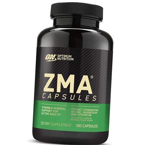 

ЗМА, Цинк Магний Б6, ZMA, Optimum nutrition 180капс (08092002)