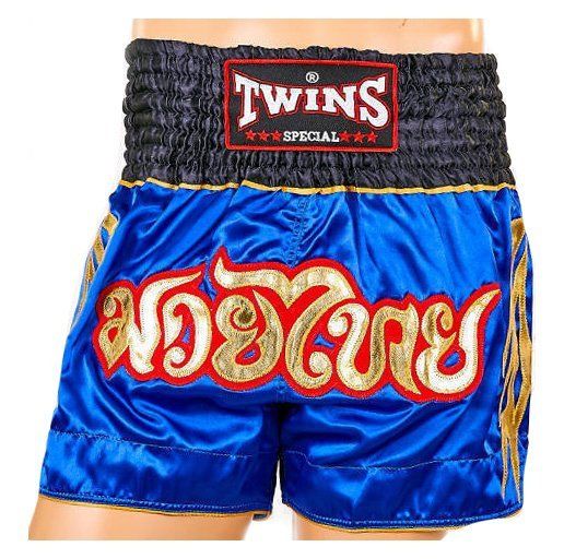 

Шорты для тайского бокса NTBS-007 Twins XL Синий (37426038)