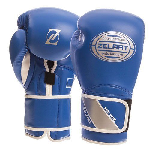 

Перчатки боксерские BO-1361 Zelart 14oz Сине-серебряный (37363054)