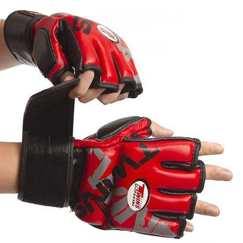

Перчатки для смешанных единоборств MMA TW-001 Twins XL Красный (37426103)
