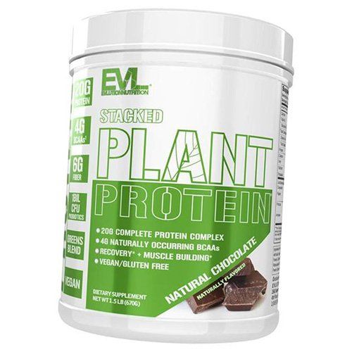 

Stacked Plant Protein Evlution Nutrition 670г Натуральный шоколад (29385004)