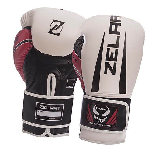 

Перчатки боксерские BO-1323 Zelart 12oz Бело-черно-красный (37363051)