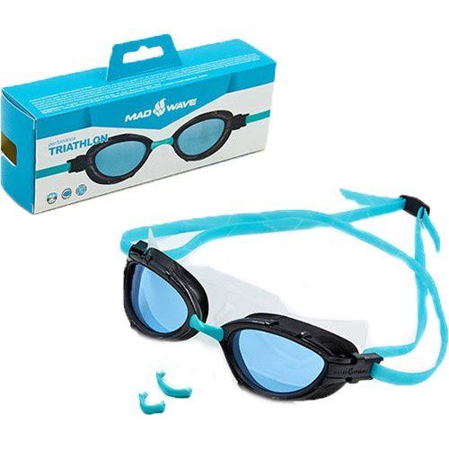 

Очки для плавания Triathlon M042704 Mad Wave Голубо-черный (60444042)