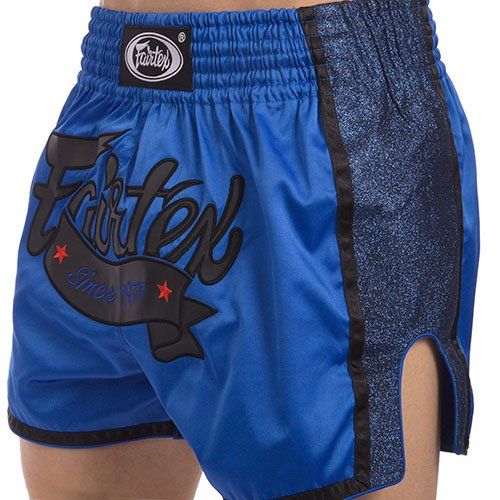 

Шорты для тайского бокса и кикбоксинга BS1702 Fairtex M Сине-черный (37475034)