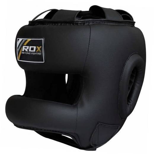 

Боксерский шлем тренировочный RDX с бампером RDX Inc L Черный (37260011)