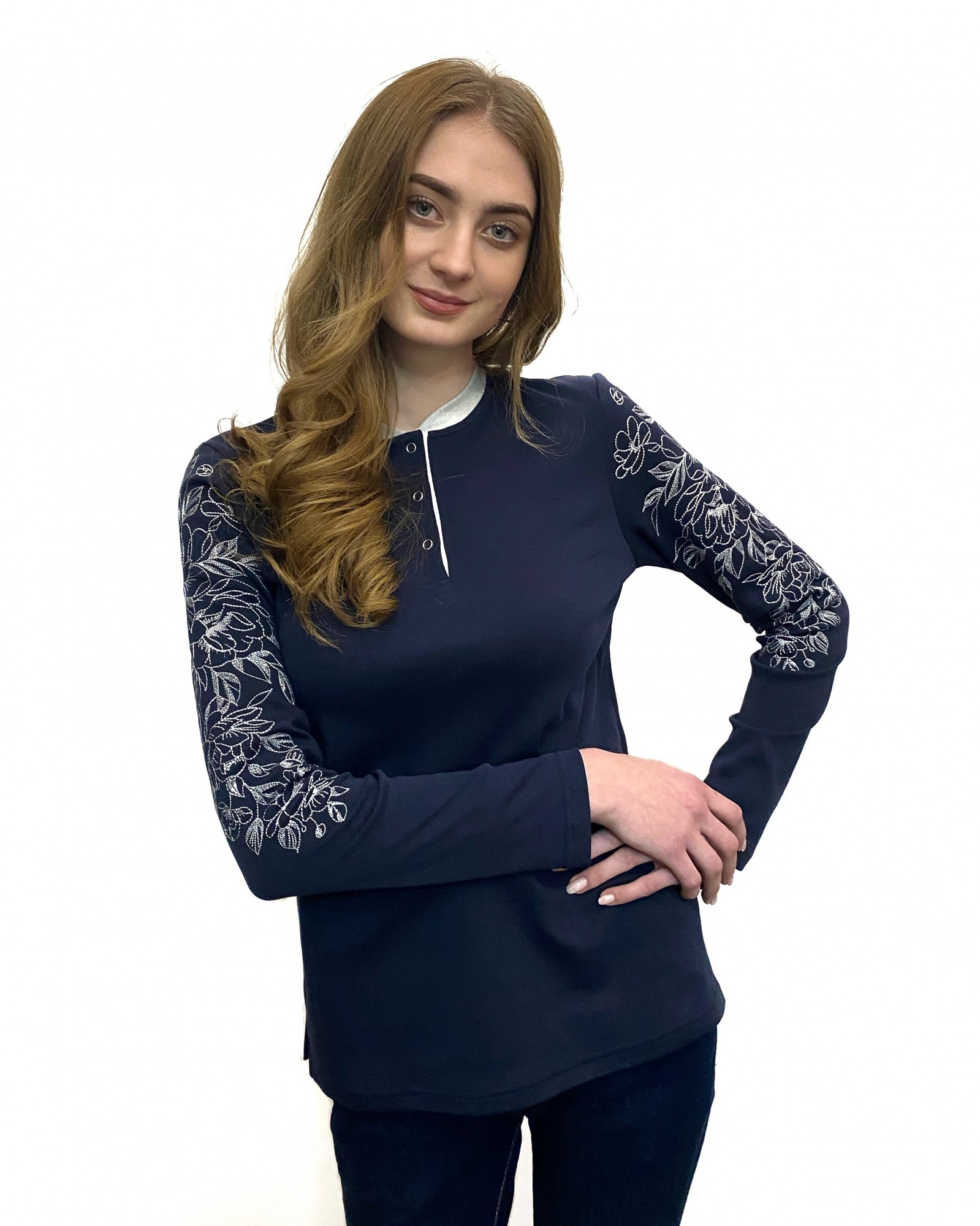 

Джемпер BATIAR Цветы Шиповника  темно-синий, Джемпер BATIAR Цветы Шиповника XL темно-синий