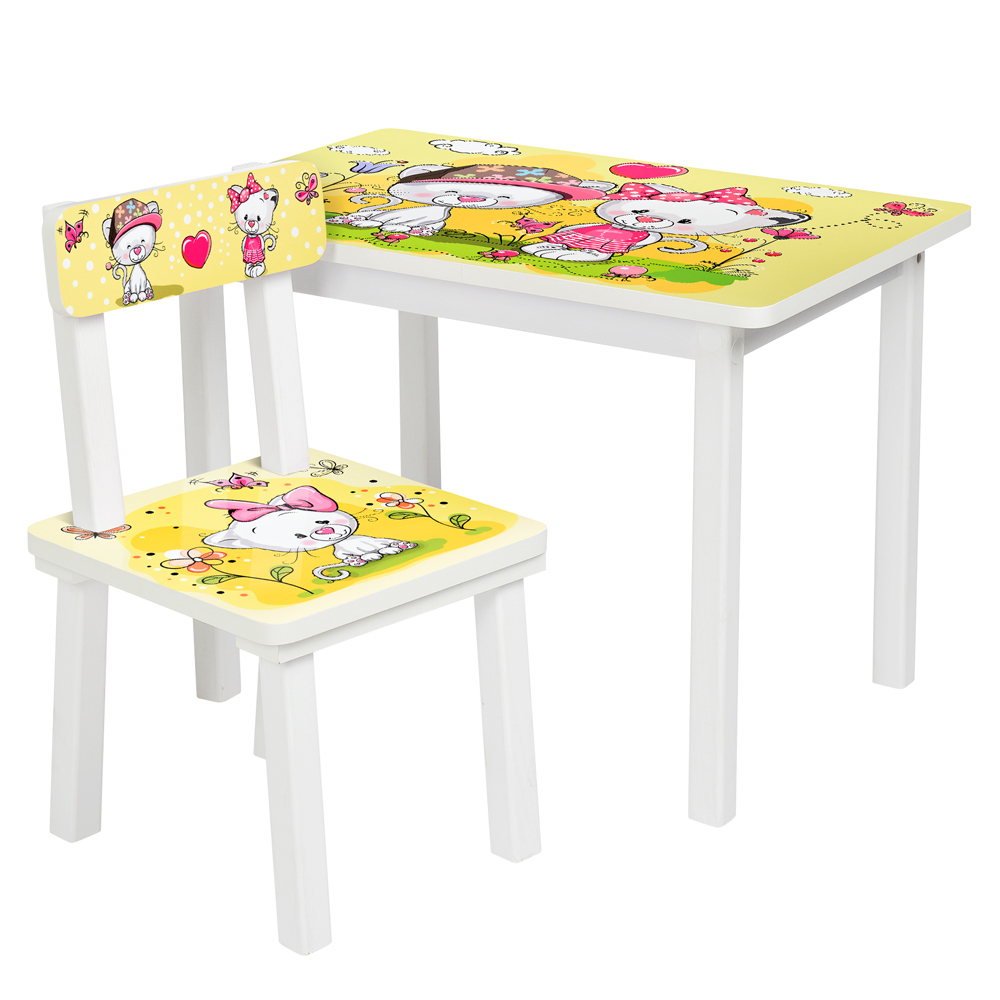 

Столик Bambi Котики BSM2K-24 White / Yellow (BSM2K)