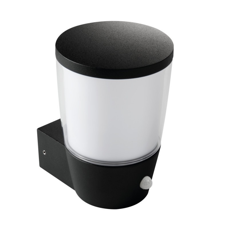 

Светильник настенный с датчиком Kanlux SORTA 16L-UP-SE E27 IP44 черный 25681