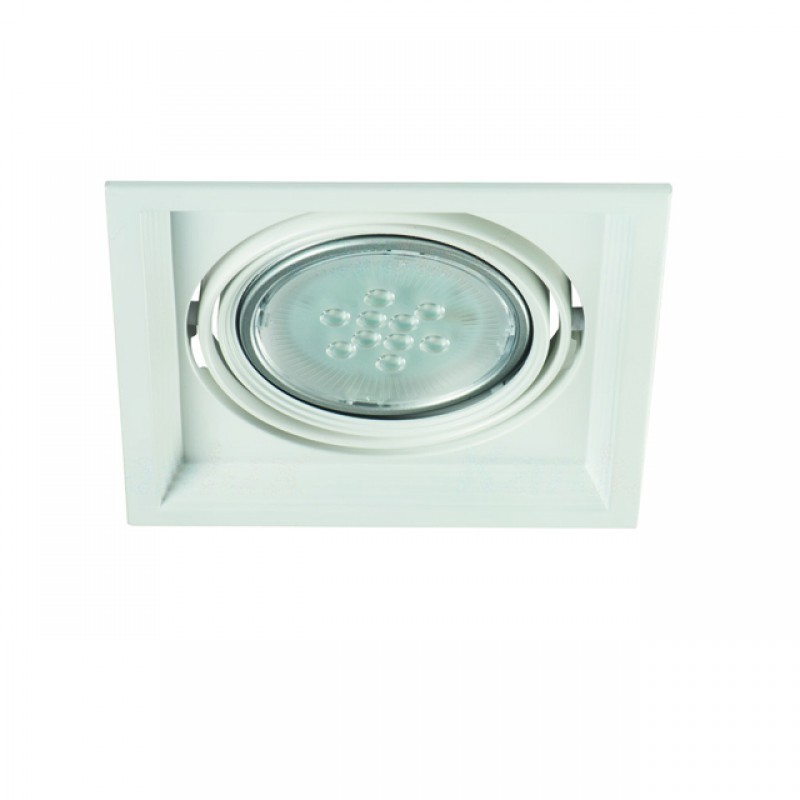 

Светильник точечный Kanlux ARTO 1L-W G53 IP20 серебро 26610