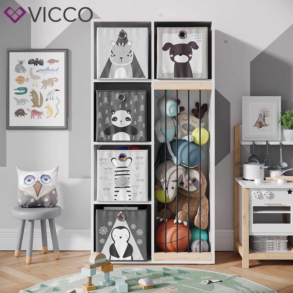 

Детский шкаф для игрушек Vicco Marvin, белый