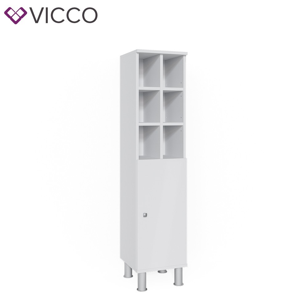 

Шкафчик для ванной Vicco Fynn, сонома, белый