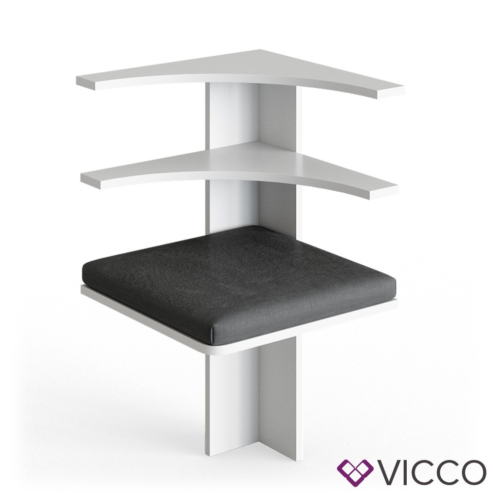 

Угловая лавка соединитель 43х43 Vicco Roman, белая