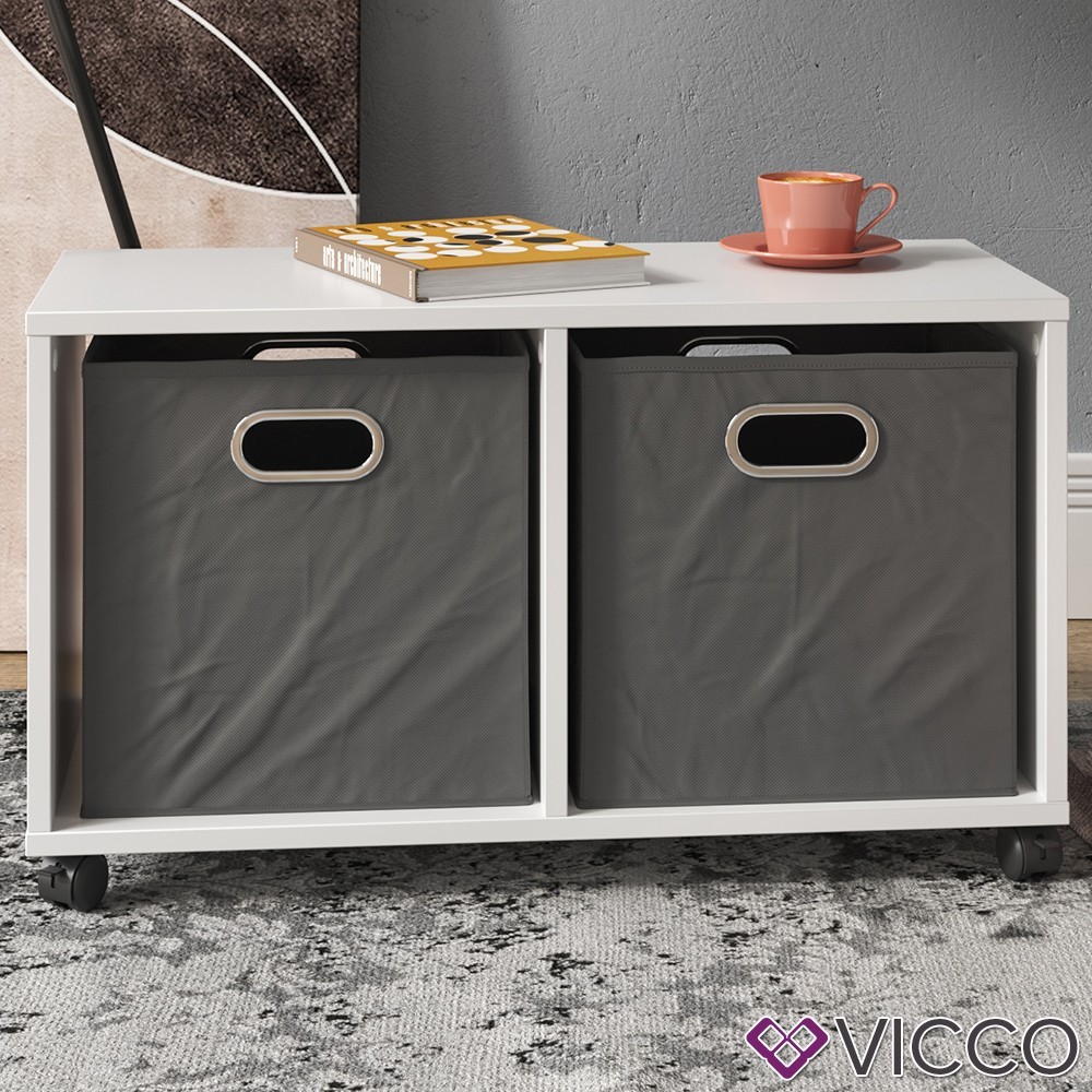 

Передвижная тумбочка с ящиками, Vicco белая