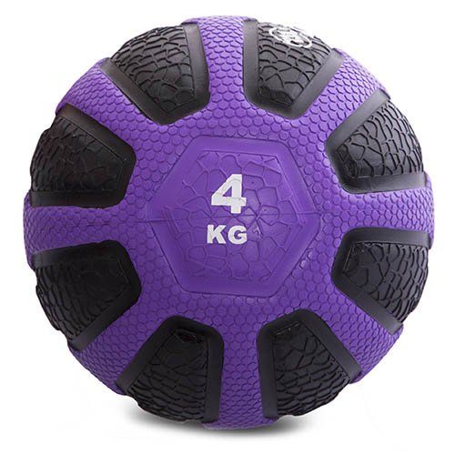 

Медбол FI-0898 Zelart 4кг Черно-фиолетовый (56363122)