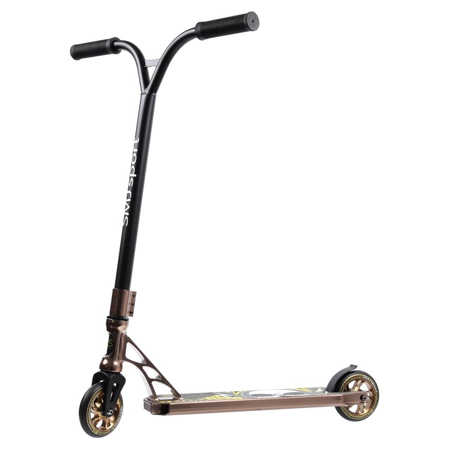 

Трюковый самокат SMJ Sport Skull Rider Бронзовый (sa-22268)