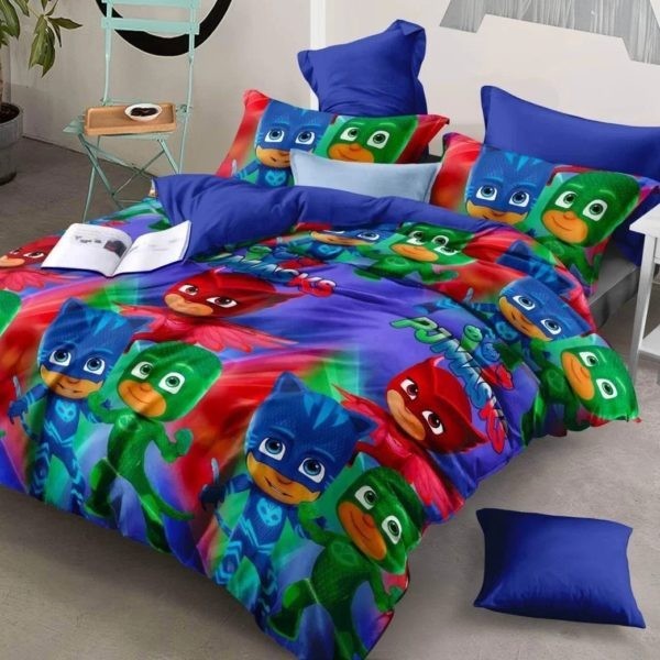 

Детское постельное белье Герои в масках CottonTwill 1-спальное 150х220 см Турецкий Ранфорс (ДР027-2)