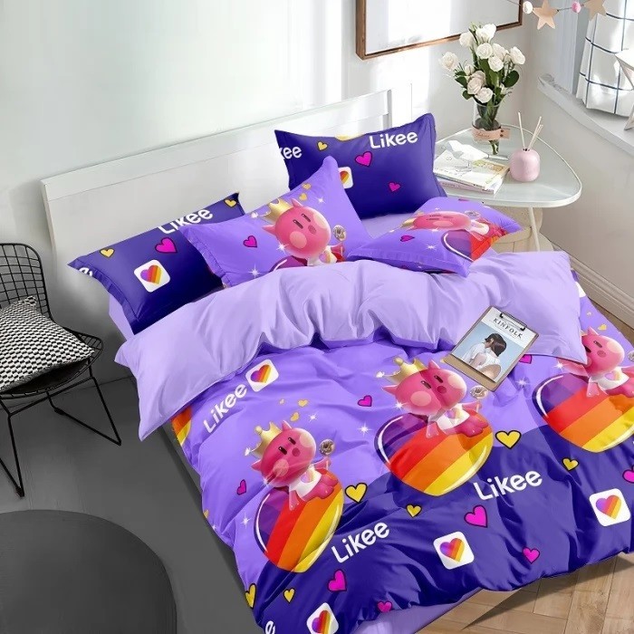 

Детское постельное белье "Likee" NoviTeks 1-спальное 150х220 см Ранфорс (NTP037-2)