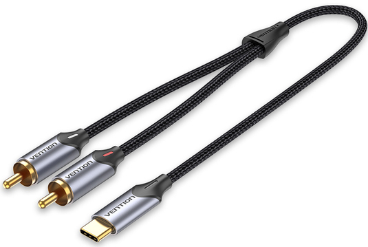 

Переходник Vention USB Type-C - RCA 2 м BGUHH Silver