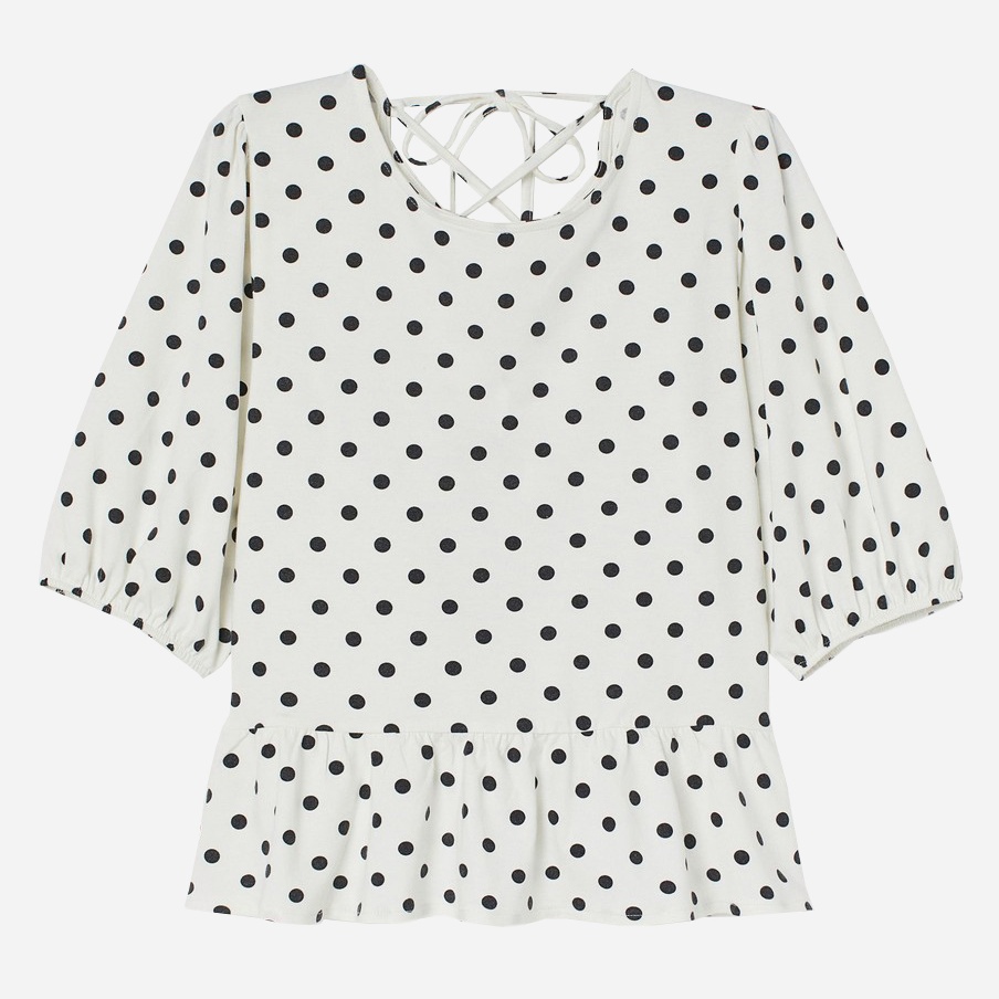 

Блузка H&M 861541 L Черная с белым