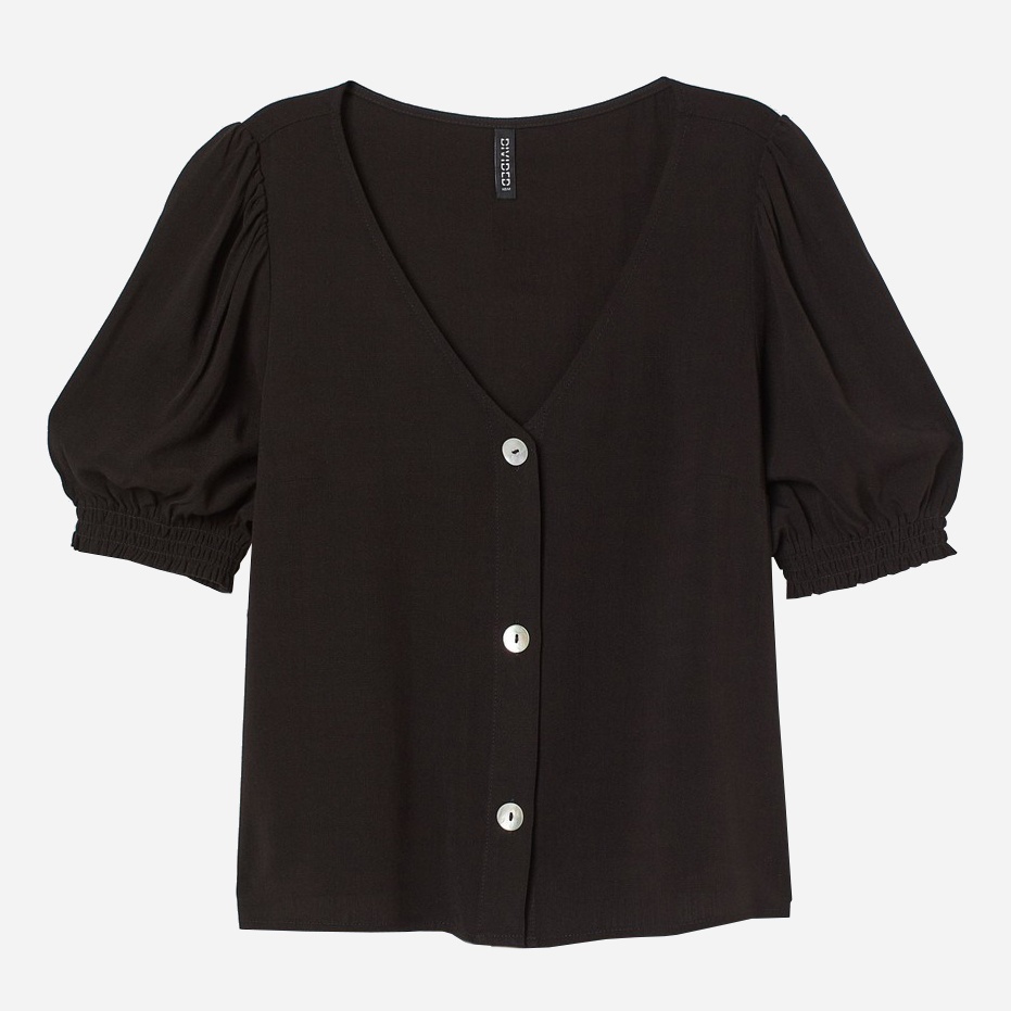 

Блузка H&M 0881817_черн 38 Черная