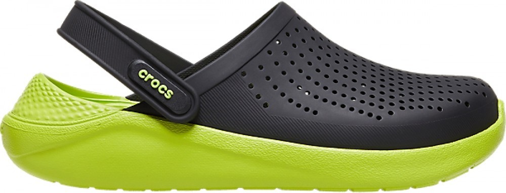 

Сабо Crocs LiteRide Clog 204592-0GU-M4/W6 36 Черный с салатовым