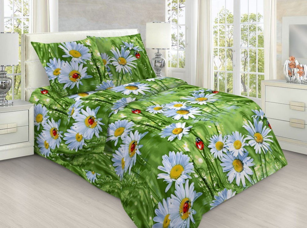 

Детское постельное белье Ромашки на лугу 3D CottonTwill 150х100 см Бязь (ДРБ036-1)
