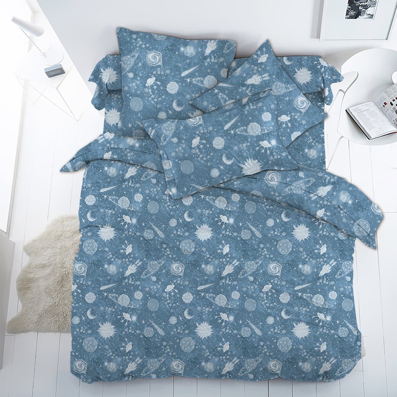 

Комплект постельного белья Галактика CottonTwill 1.5-спальный 150х220 см Поплин (ДПР012-3)