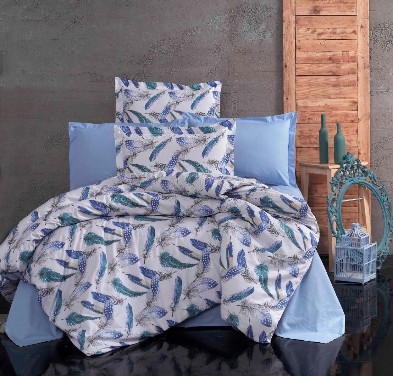 

Комплект постельного белья Бодрум CottonTwill Евро 220х240 см Турецкий Ранфорс (ТRD003-5)