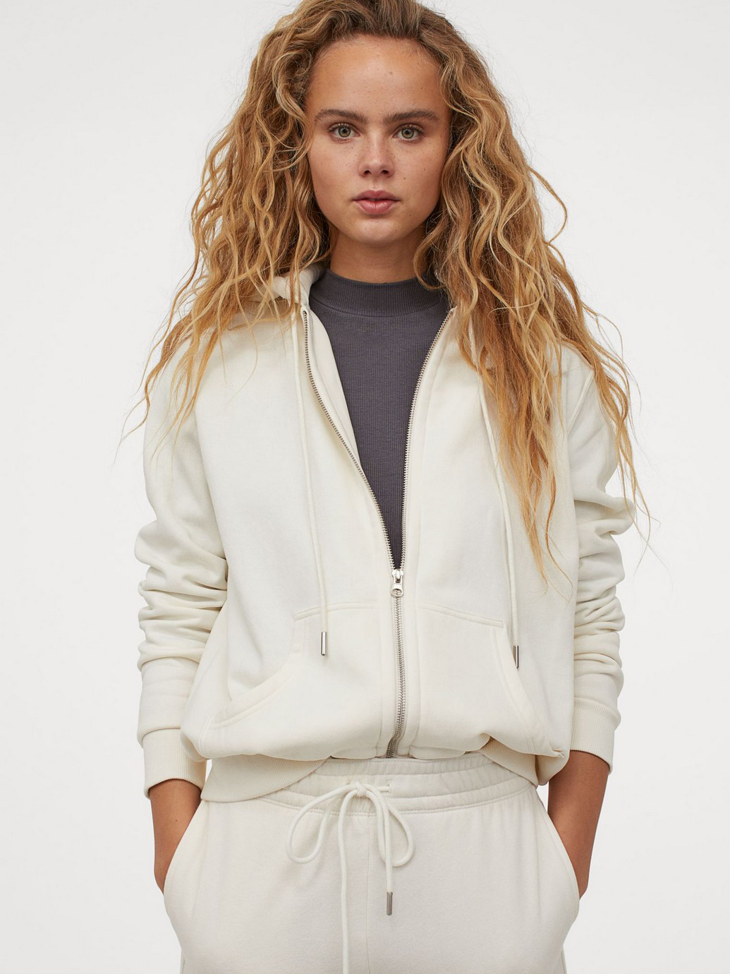 

Толстовка H&M 0237347 S Белая