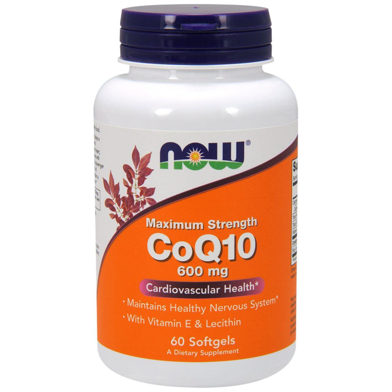 

Коэнзим NOW Foods Co-Q10 600 мг 60 капсул (104453)