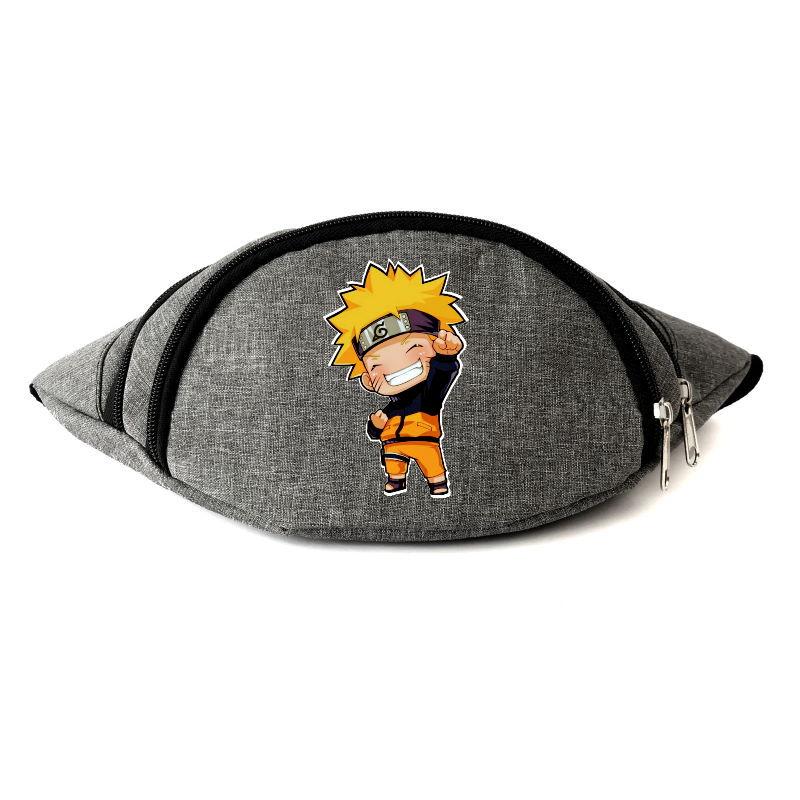 

Сумка Бананка на пояс Наруто (Naruto-08) серая