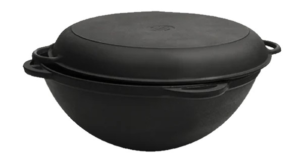 

Казан чугунный 12 л СИТОН татарский с крышкой-сковородкой