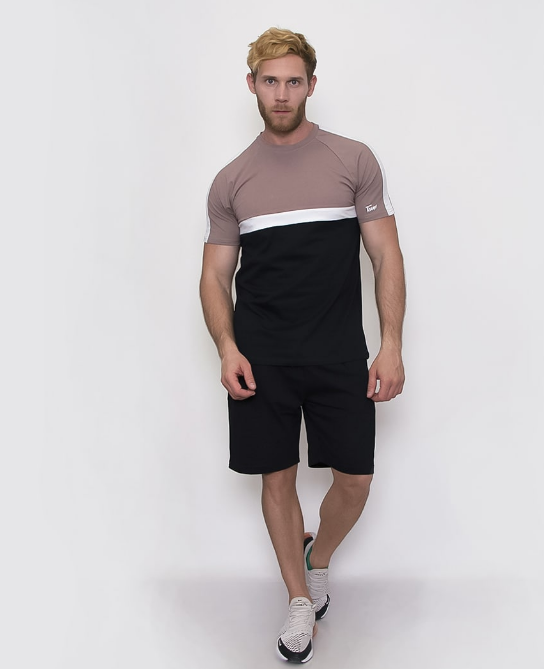 

Мужской костюм на лето TS4577 рS мокко с черным