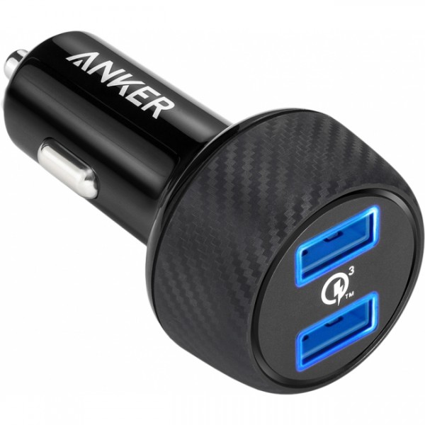 

Автомобильное зарядное устройство Anker PowerDrive - 2 Quick Charge 3.0 Ports V3 Black