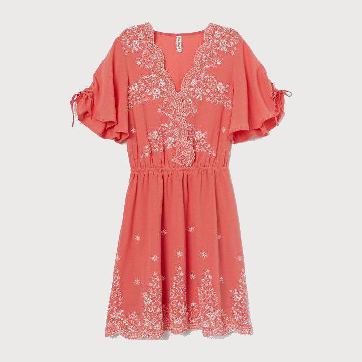 

Платье H&M 1712-8603111 40 Розовое