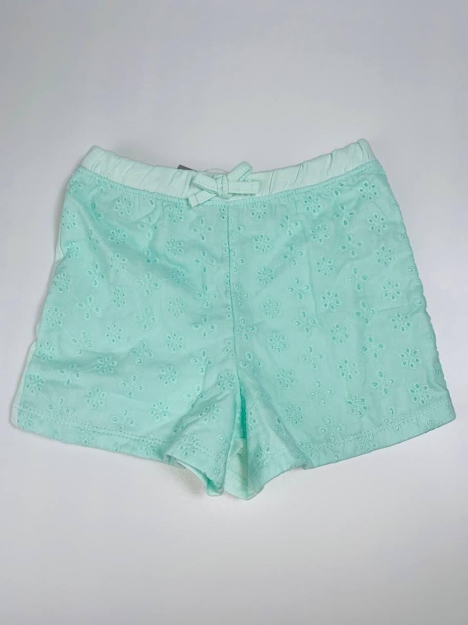 

Шорты Primark 68см мятный вышивка 6522000010081