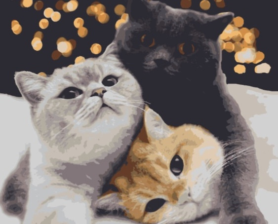 

Картина по номерам Котики, 40*50 см, без коробки RB
