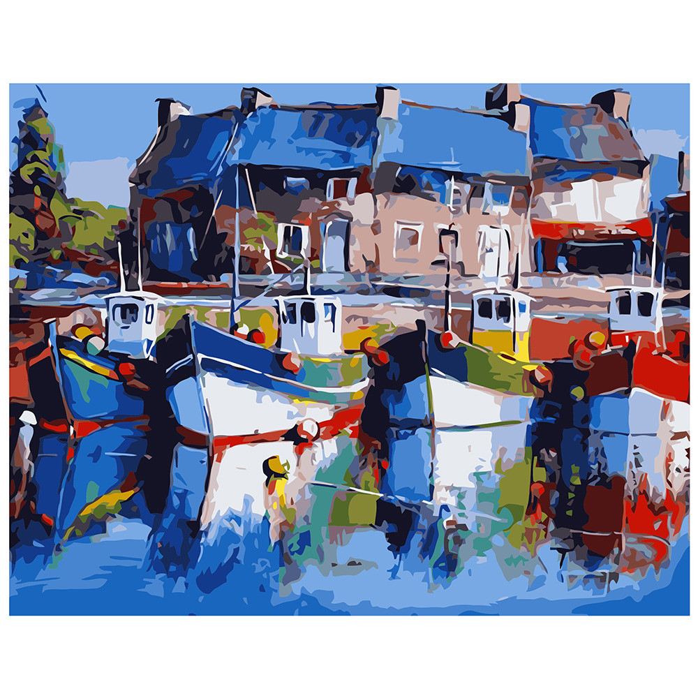 

Картина по номерам Причал где-то в Италии, 40*50 см, ST