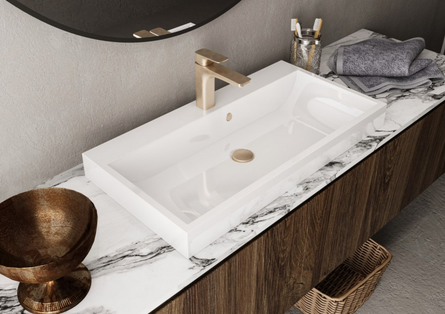 

Умывальник Varna 800 из литого мрамора Miraggio