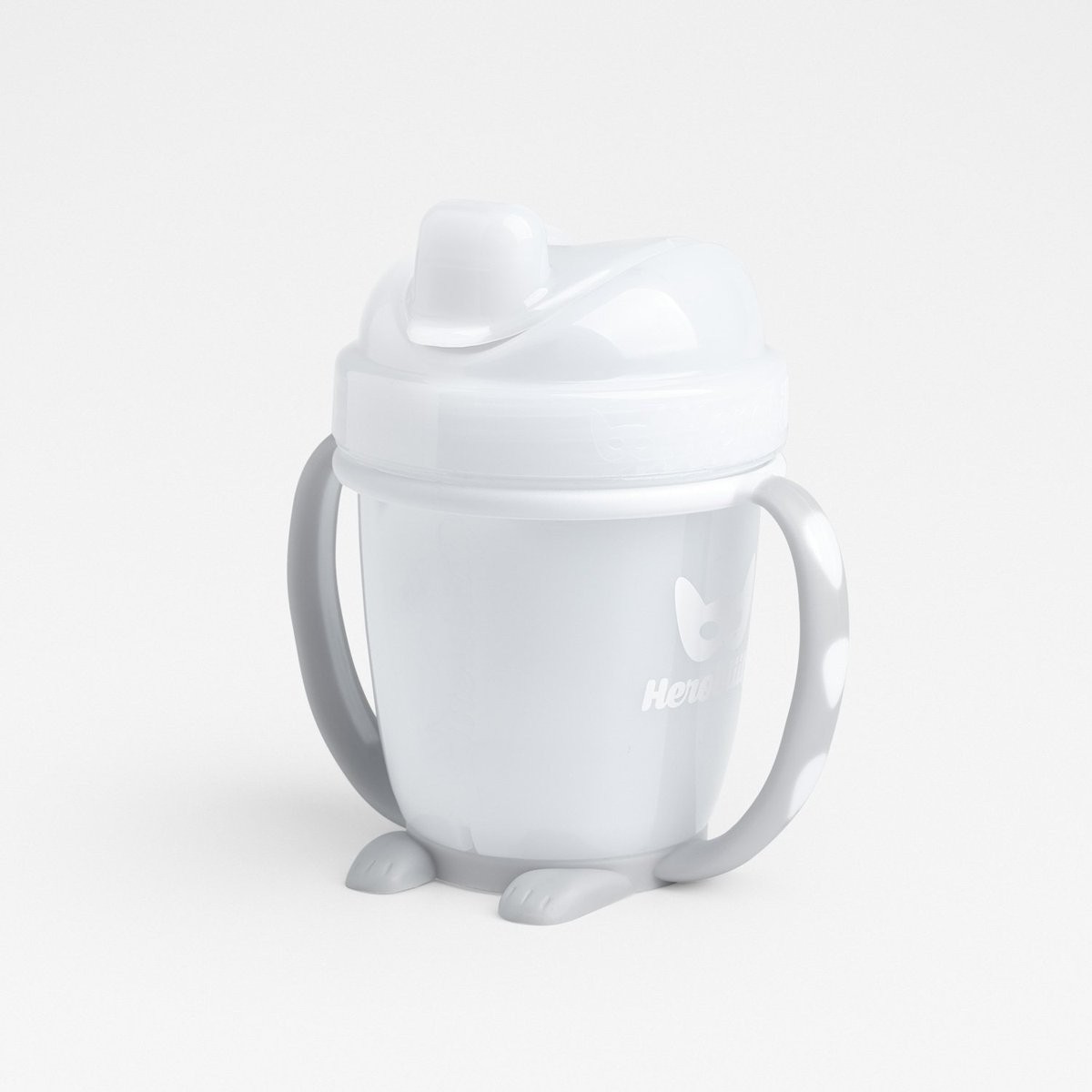 

Чашка-непроливайка Herobility HeroSippy с мягким носиком 150 мл 6 мес+ белая