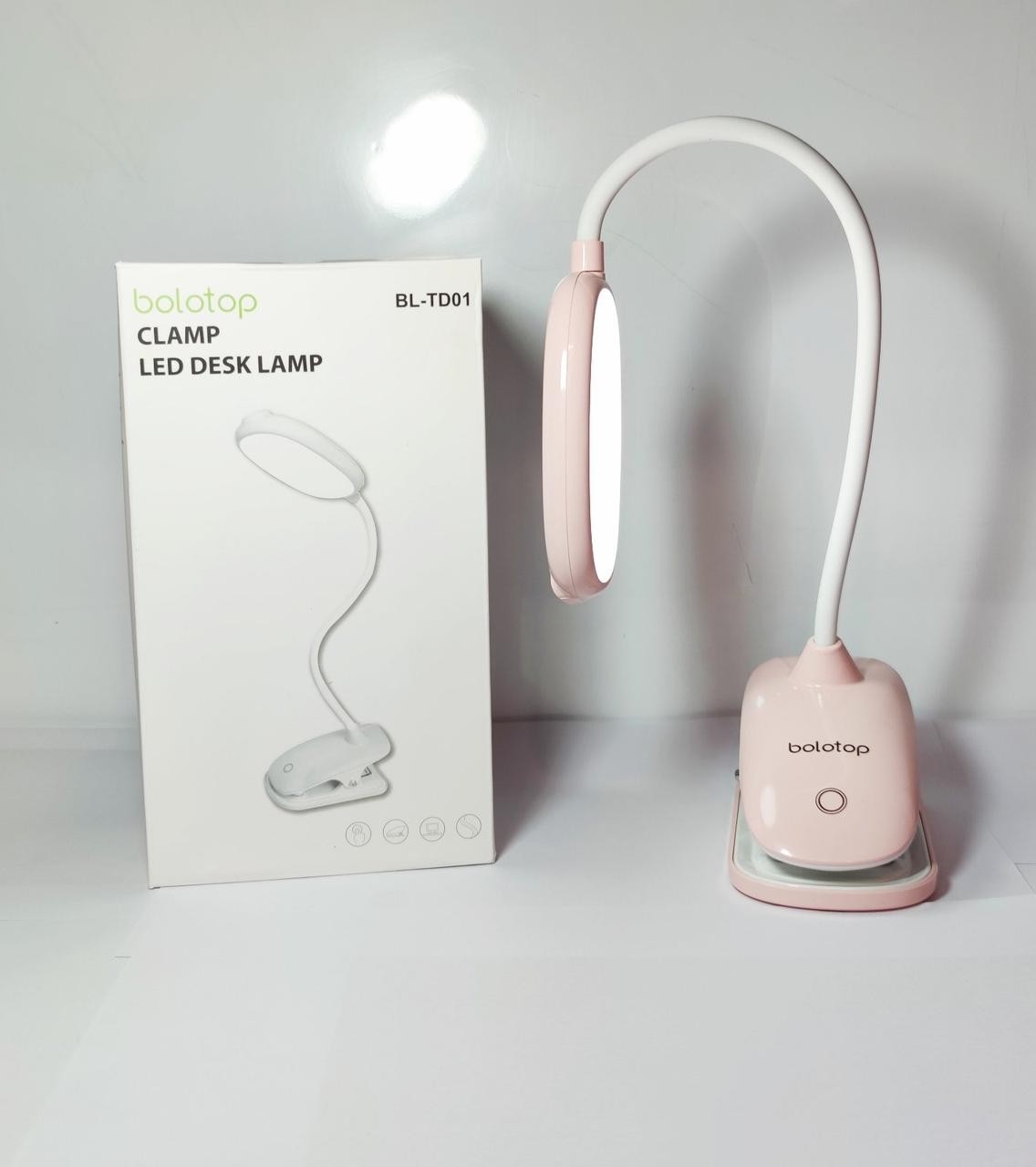 

Лампа прищепка Bolotop WD305 Сенсор 3 режима microUSB розовый