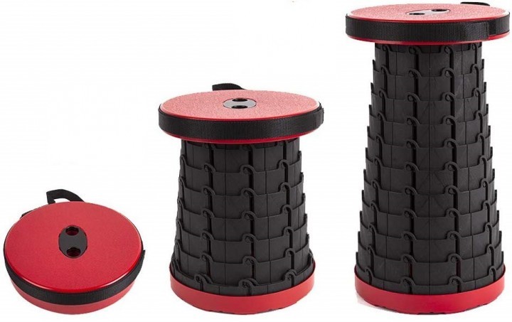 

Складной стул телескопический Telescopic stool Red красный