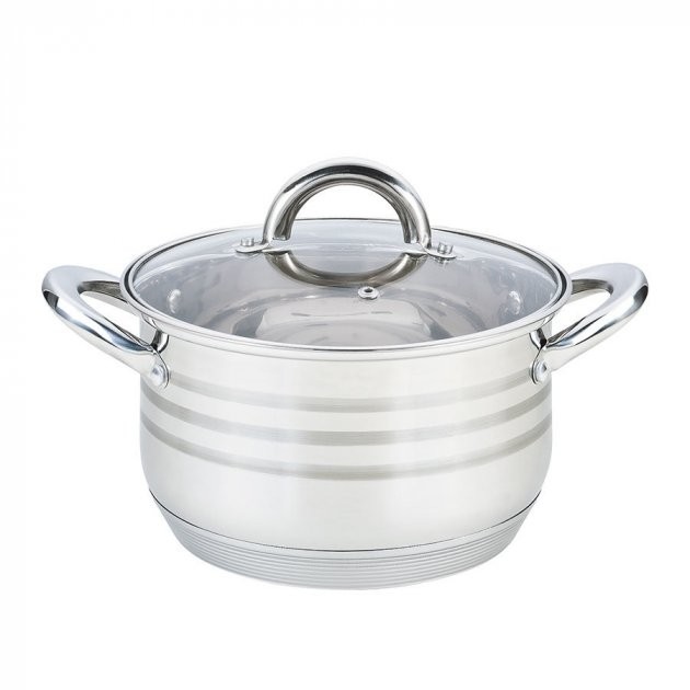 

Кастрюля из нержавеющей стали Maestro MR-3513-26 с крышкой 8,2 л