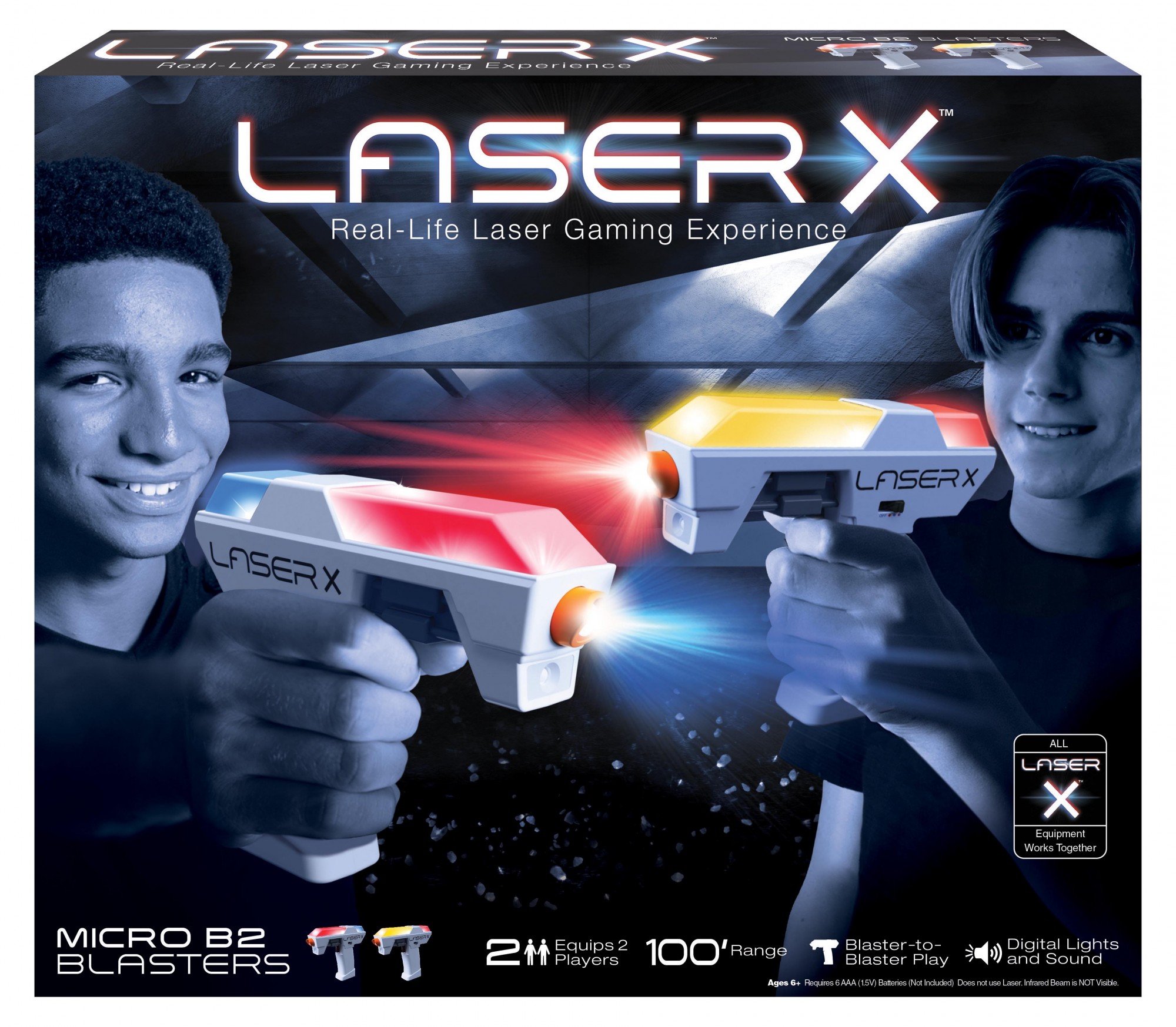

Ігровий набір для лазерних боїв Lazer X Micro для двох гравців (87906)
