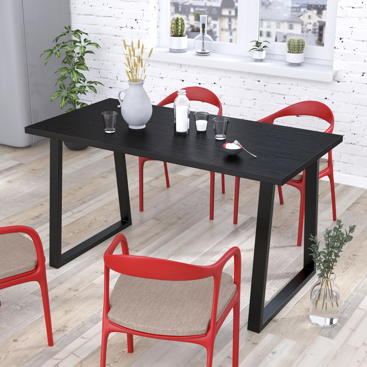 

Стол обеденный Титан Loft Design Венге Луизиана